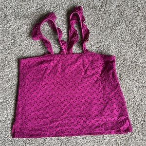 StyleNanda hot pink eyelet top. 50 items just went below $20